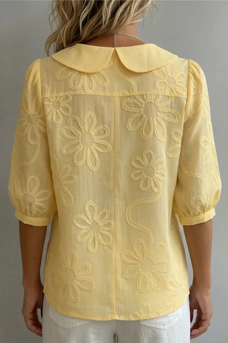 Bianca | Blusa floral bordada