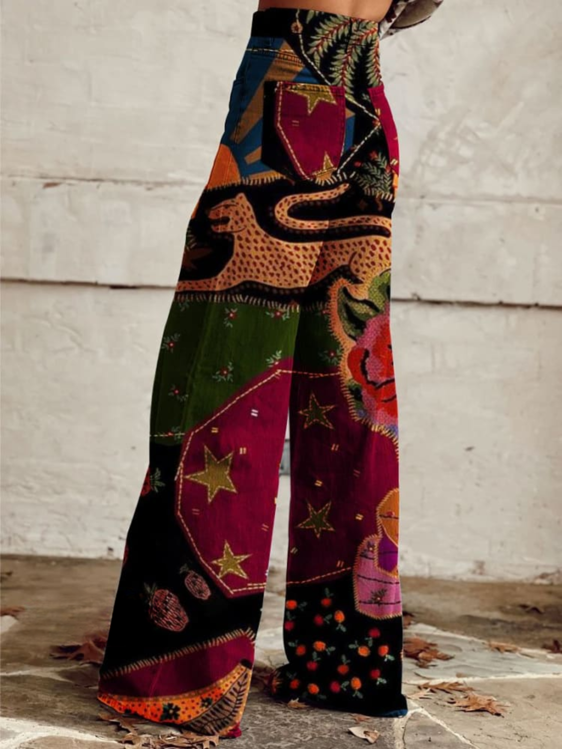 Léna - Pantalones de estilo bohemio chic