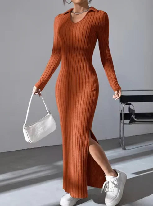 MAYA™ | Vestido largo de punto