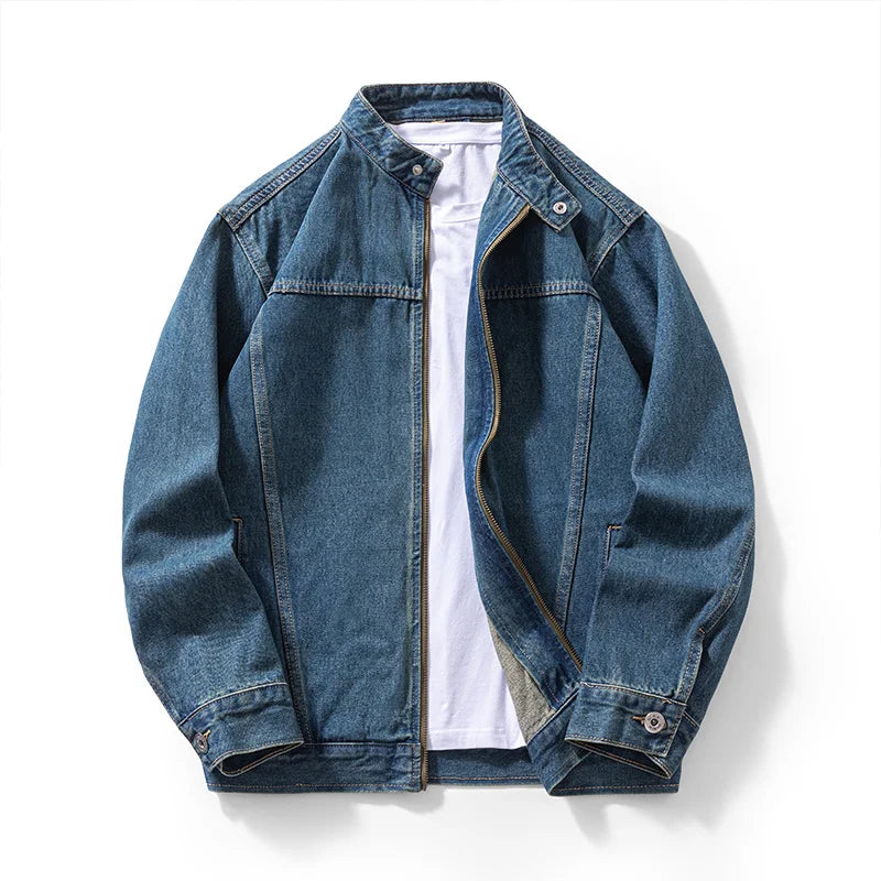 Giacca di jeans con cerniera
