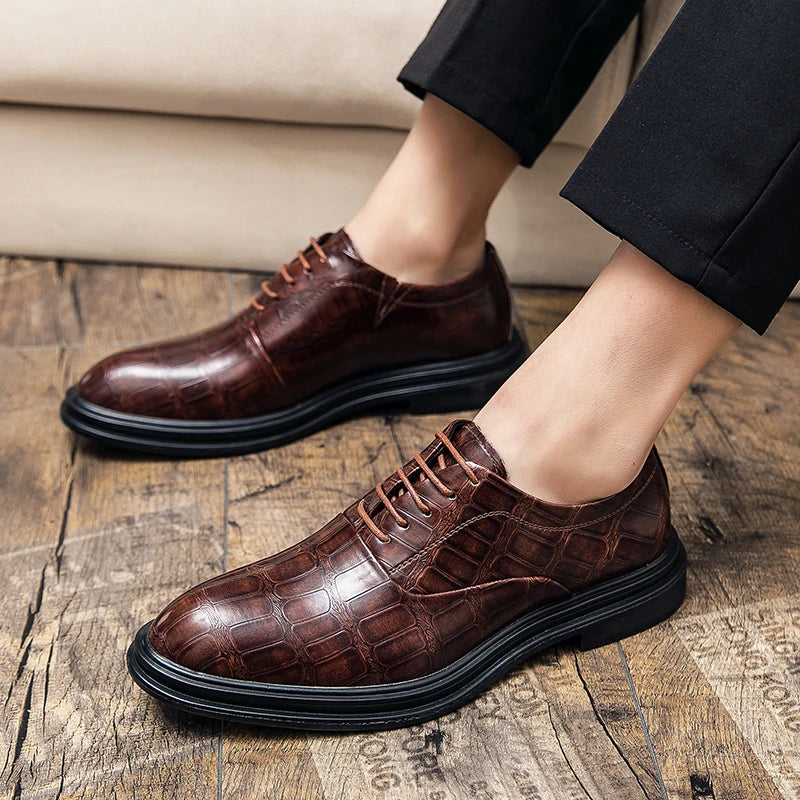 Zapatos Oxford de cuero elegantes
