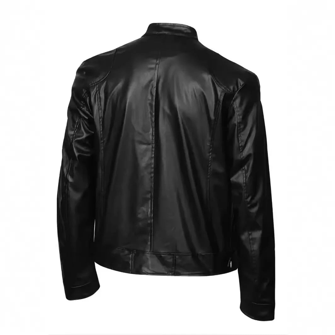 Chaqueta de cuero informal
