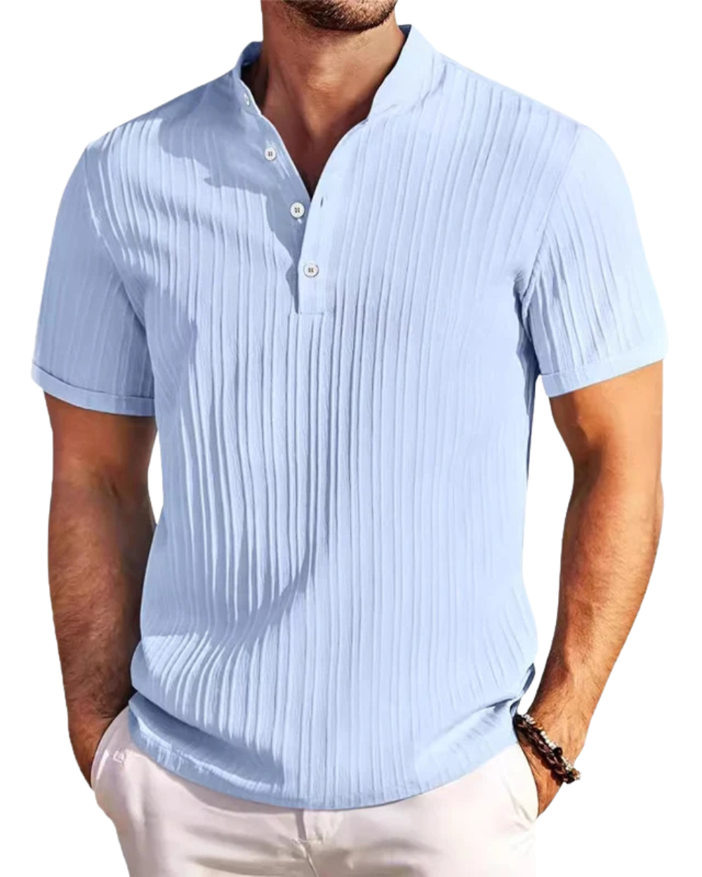 Camicia elegante a maniche corte da uomo