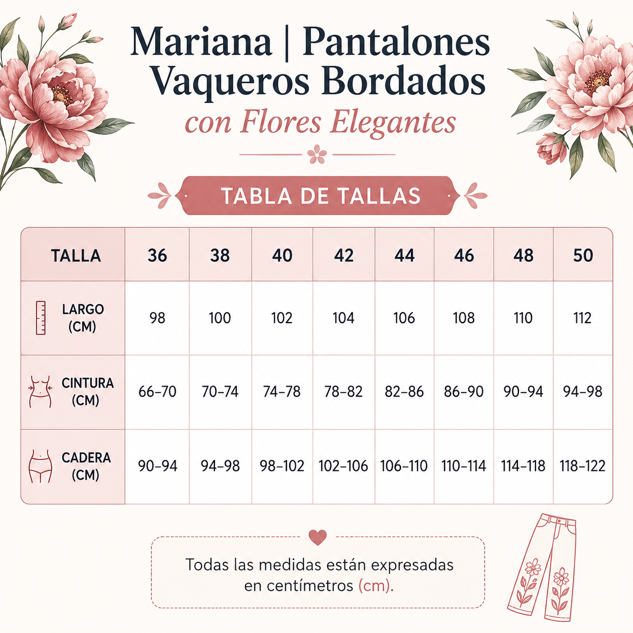 Mariana | Conjunto de vestido y pantalones vaqueros anchos