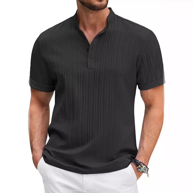 Camicia elegante a maniche corte da uomo