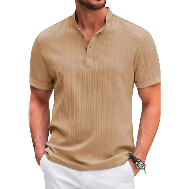 Camicia elegante a maniche corte da uomo