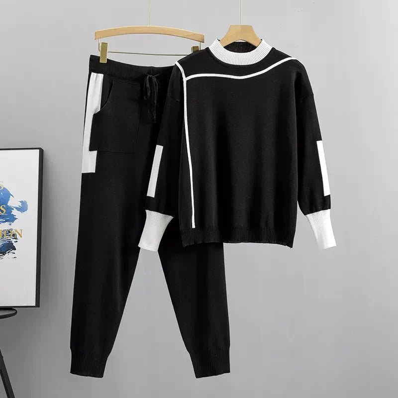 VALERIA – Completo sportivo taglia grande con maglione e pantaloni