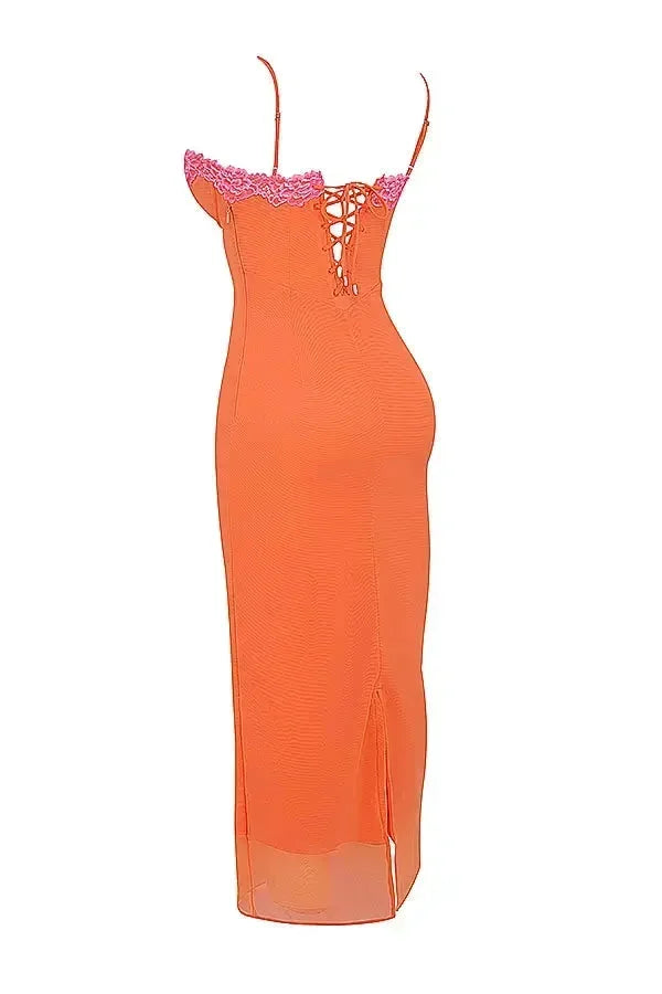 Vestido largo mujer con tirantes ajustables y estampado floral