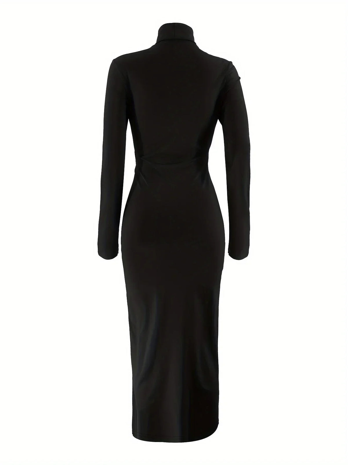 Vestido largo mujer con cuello alto para fiesta y eventos