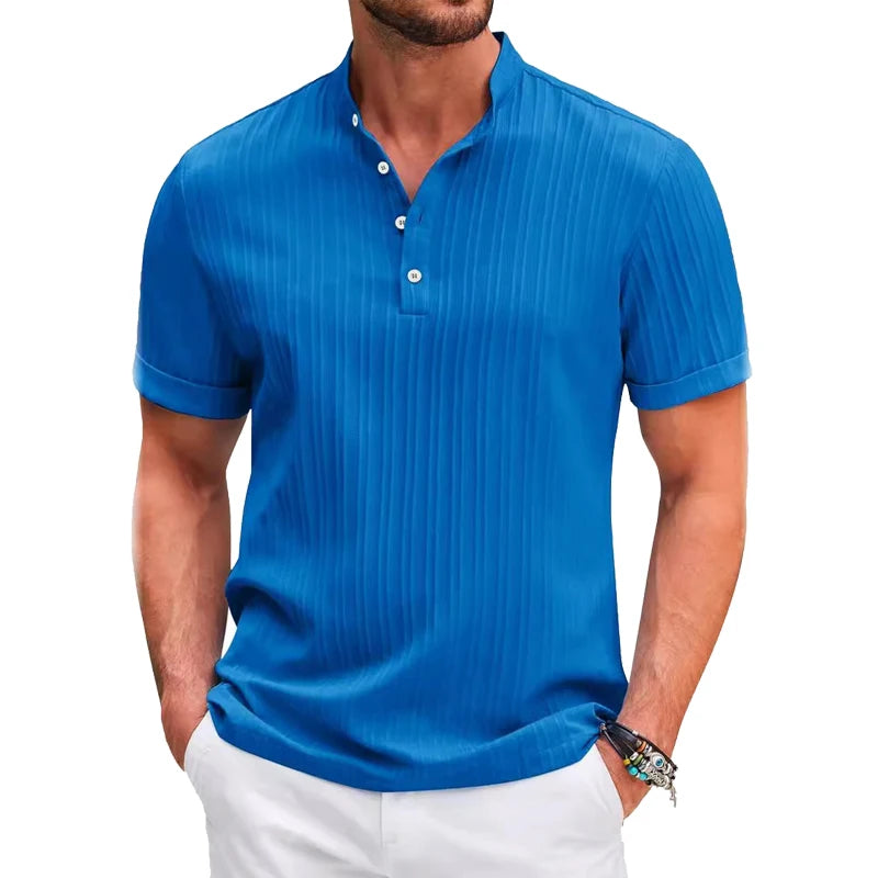 Camicia elegante a maniche corte da uomo