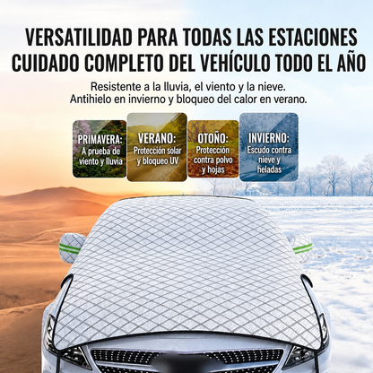 Funda parcial gruesa para coche – Protección contra el sol y la nieve