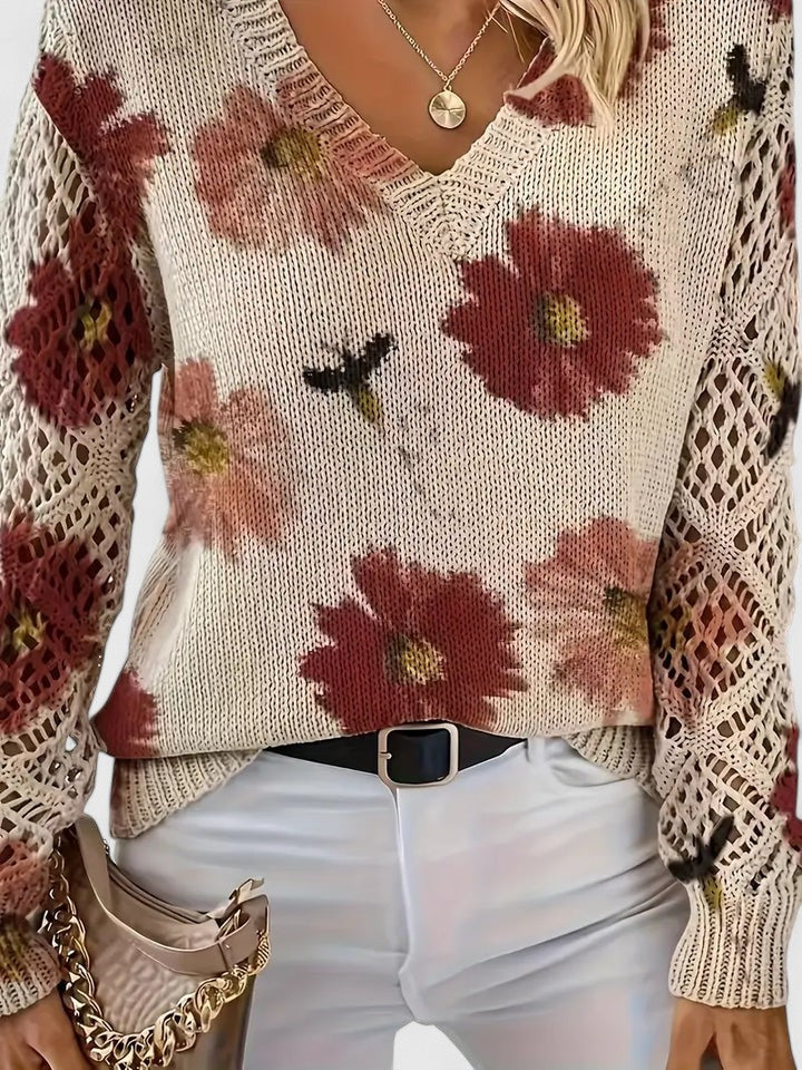 AURÉLIE™ | Elegante Suéter con diseño de flores