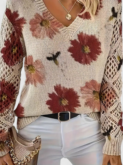 AURÉLIE™ | Elegante Suéter con diseño de flores