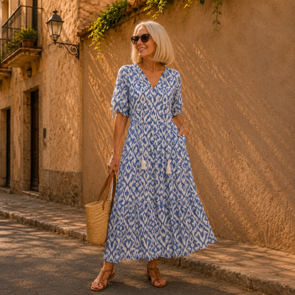 Luna | Vestido midi de estilo boho desenfadado