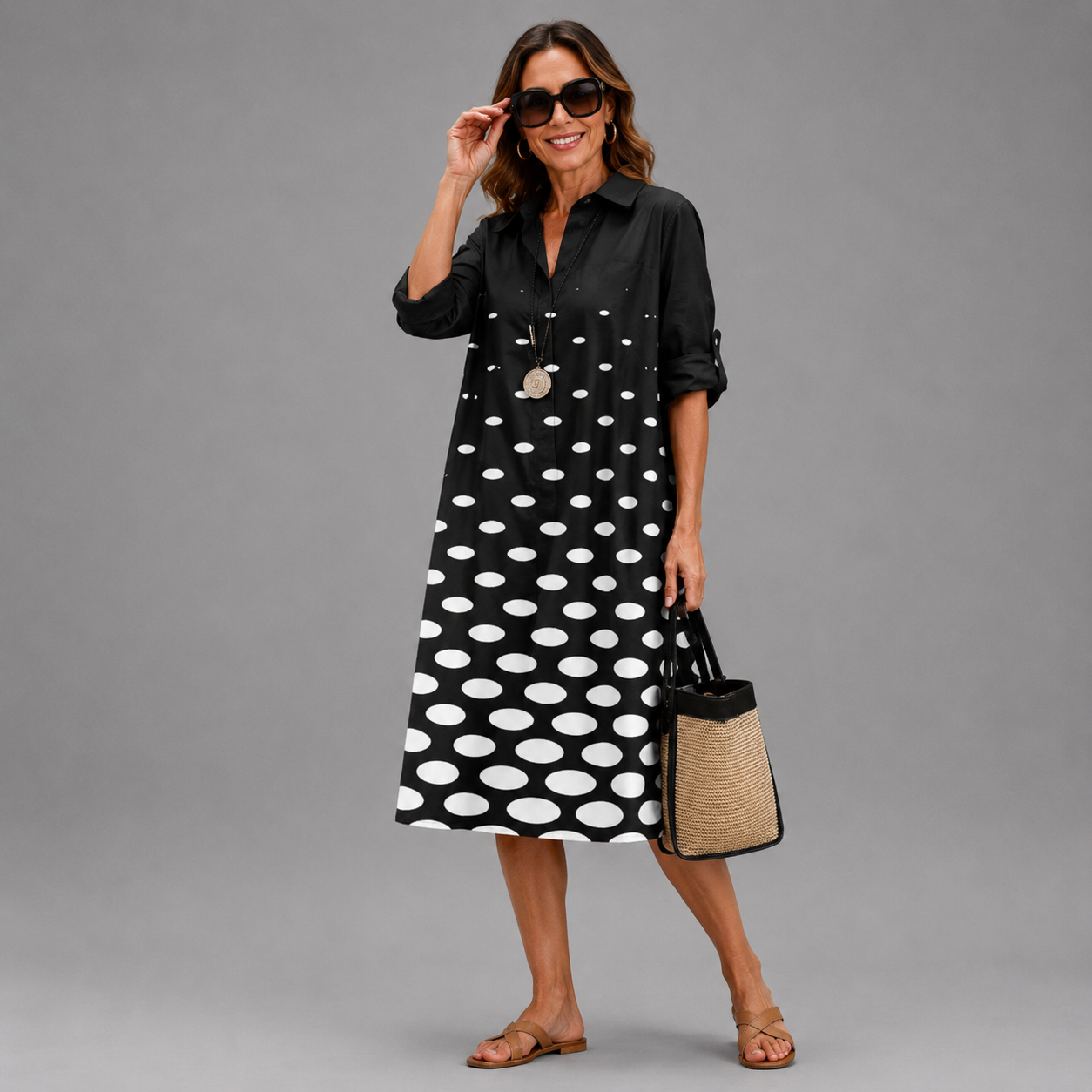Fátima | Vestido midi elegante y refinado