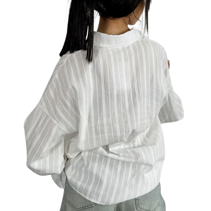 EMMA™ | Blusa con botones y Bindemanschetten
