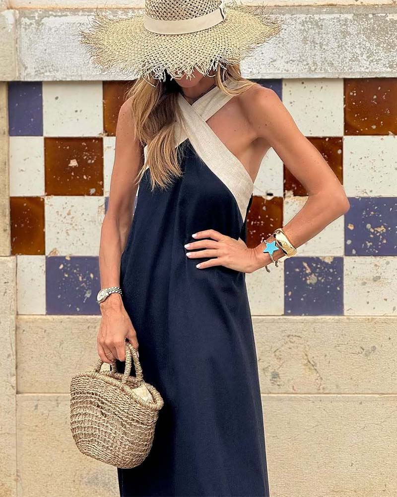 Sienna™ | Vestido elegante con espalda abierta y escote halter
