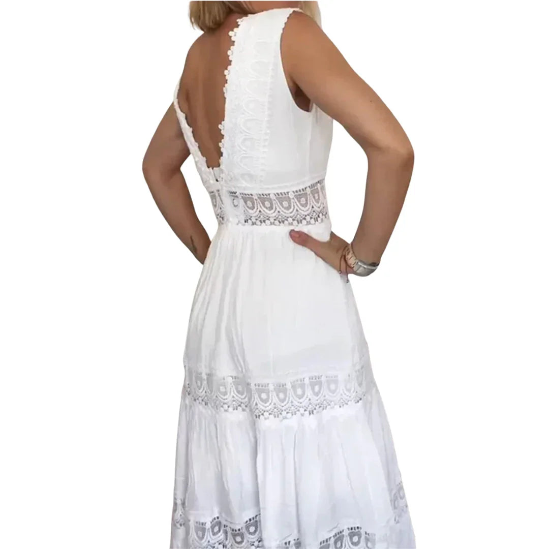 Kim | Vestido de encaje con escote en V