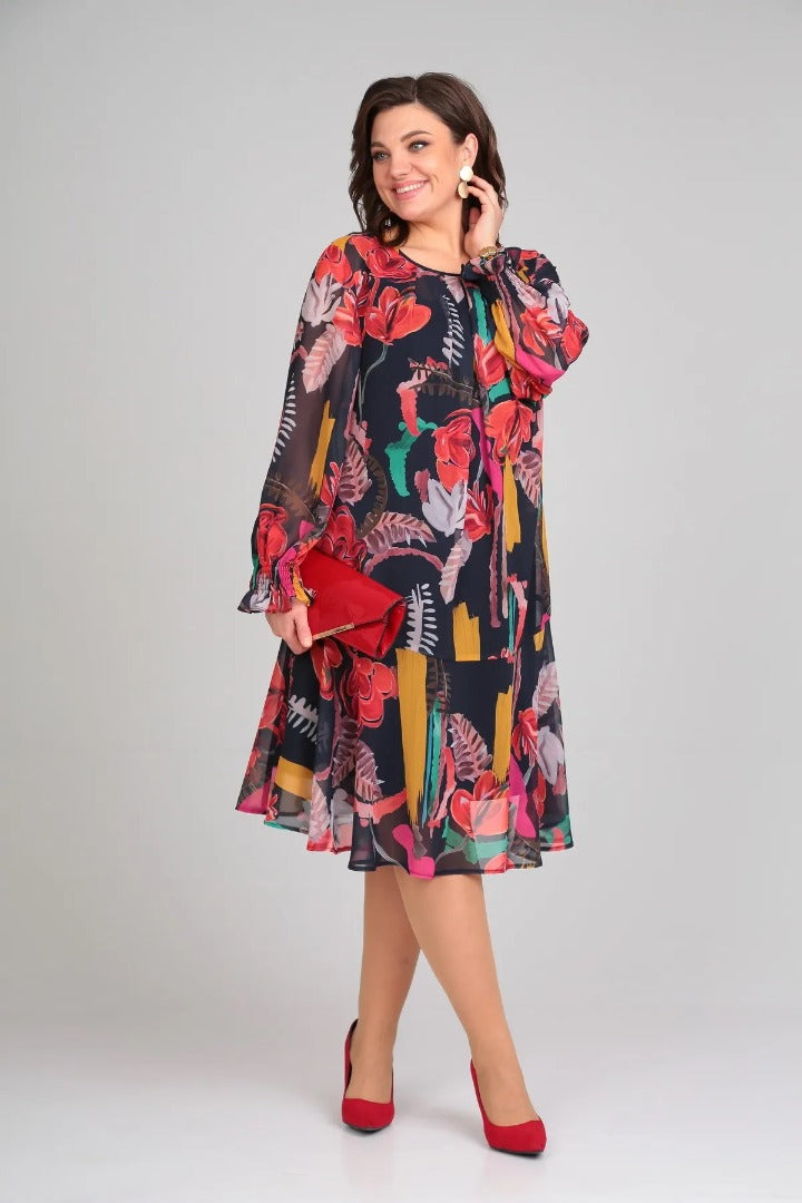 ESTEFANIA – Elegante vestido de flores