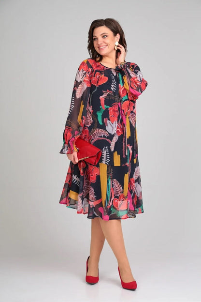ESTEFANIA – Elegante vestido de flores