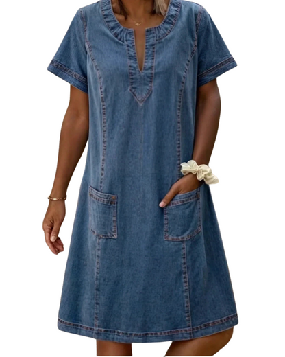 Anya | Suave Vestido denim