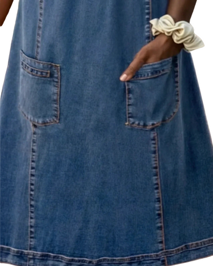 Anya | Suave Vestido denim