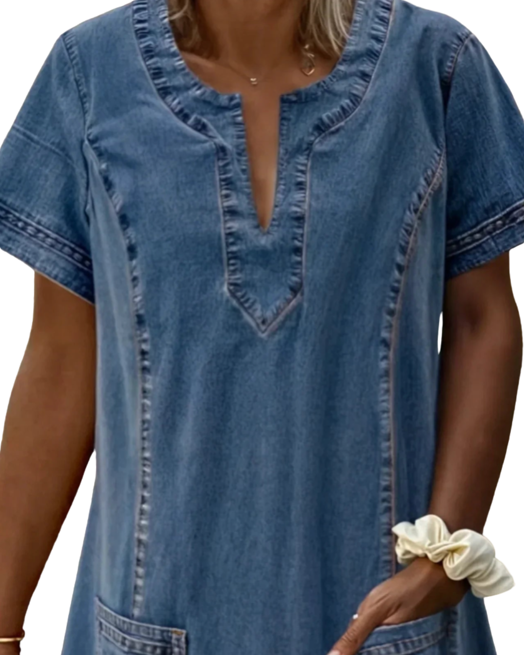Anya | Suave Vestido denim