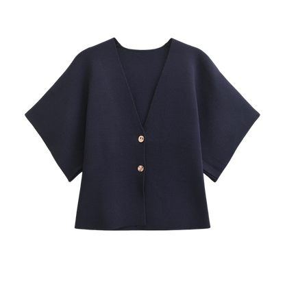 JADE | Minimalista, Elegante Blusa con botones