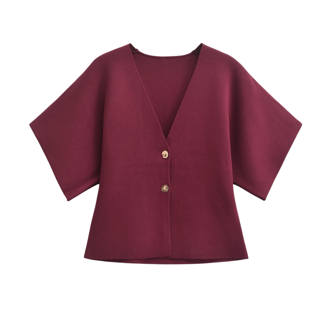 JADE | Minimalista, Elegante Blusa con botones