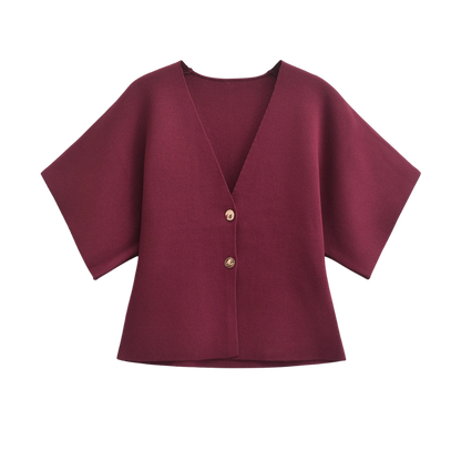 JADE | Minimalista, Elegante Blusa con botones