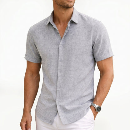 Elegante camisa de algodón