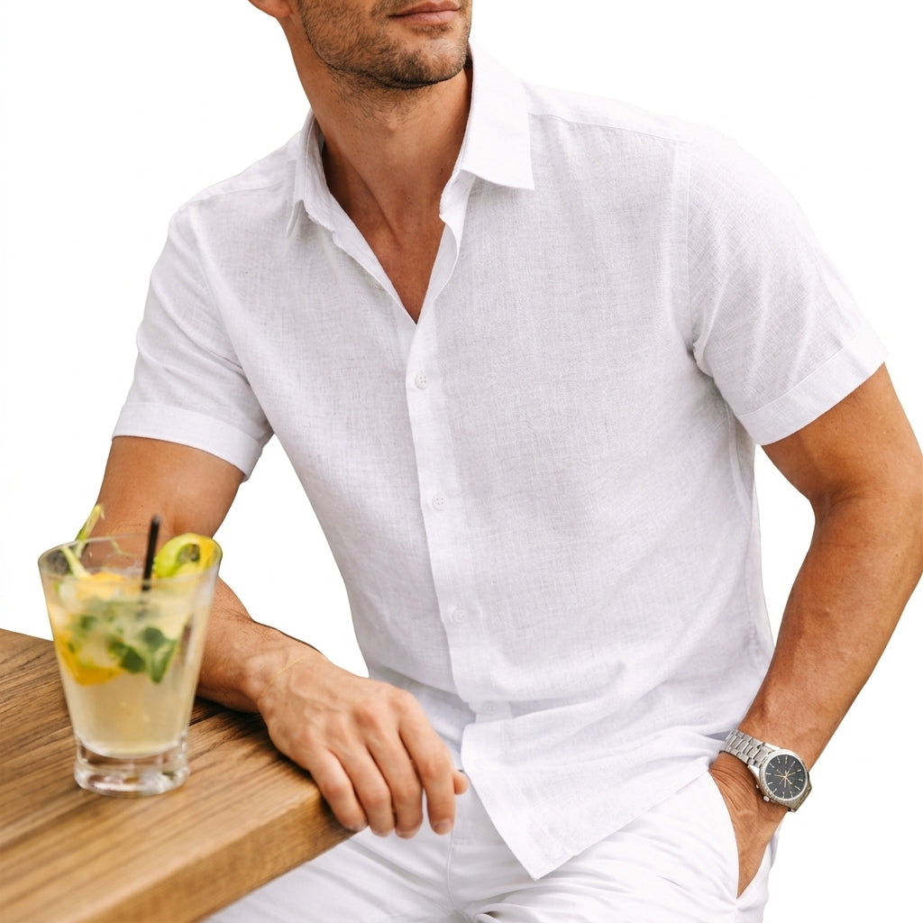 Elegante camisa de algodón