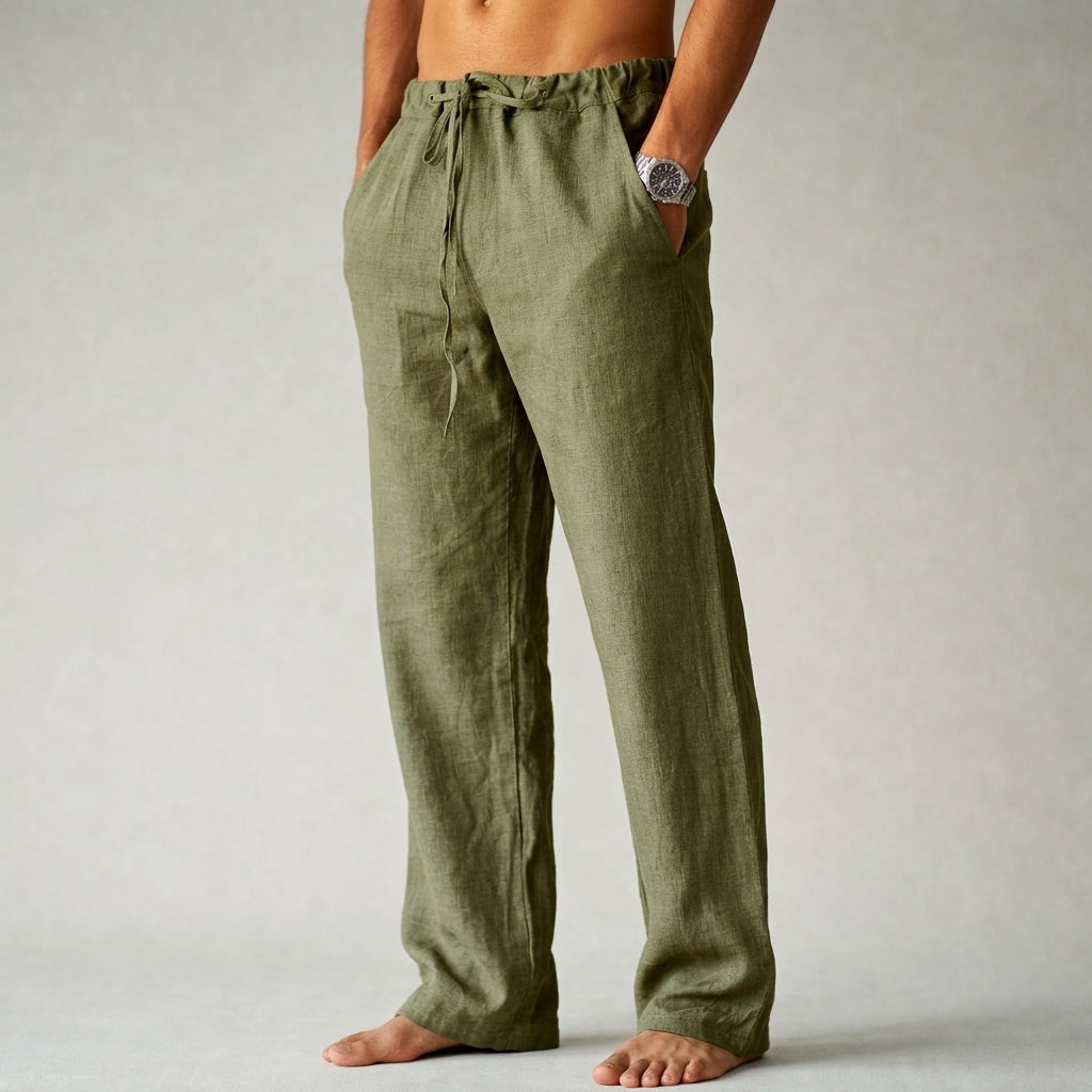 Pantalones de lino para hombre