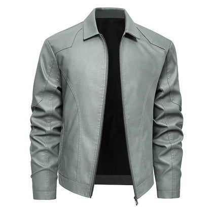Elegante chaqueta de cuero