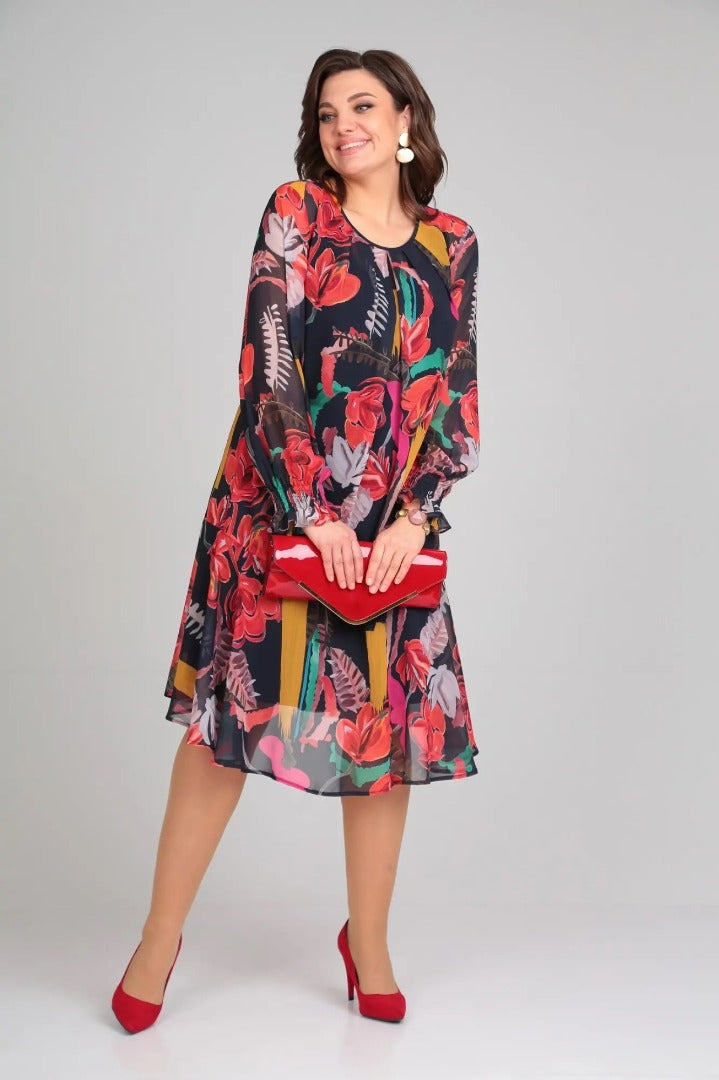 ESTEFANIA – Elegante vestido de flores