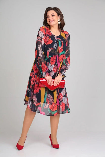 ESTEFANIA – Elegante vestido de flores
