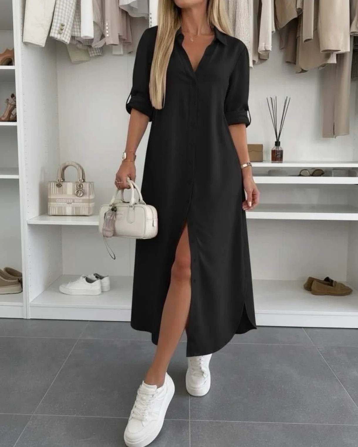 Vestido camisa oversize