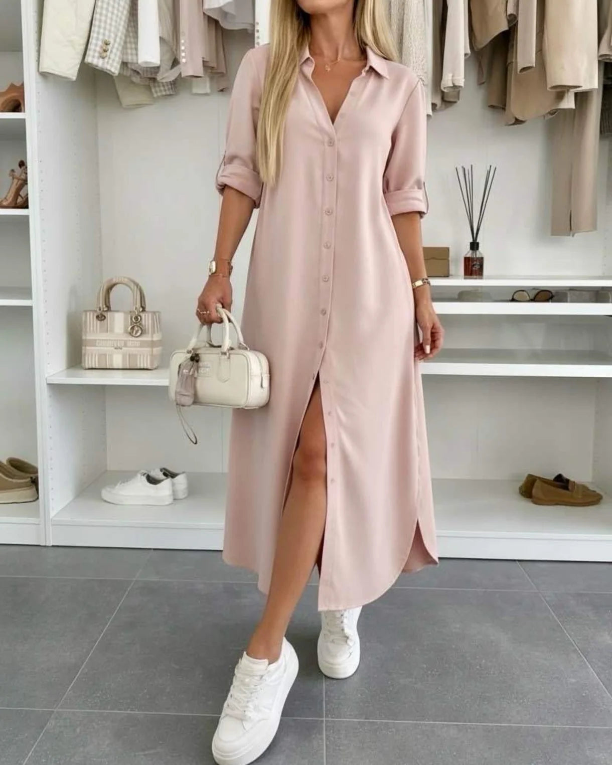 Vestido camisa oversize