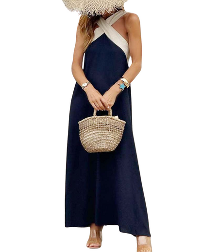 Sienna™ | Vestido elegante con espalda abierta y escote halter