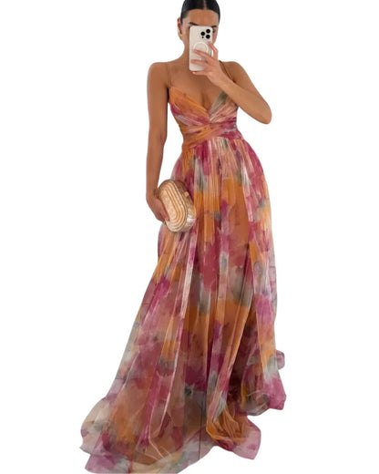 Giselle | Bezauberndes Vestido maxi con Blumenmuster