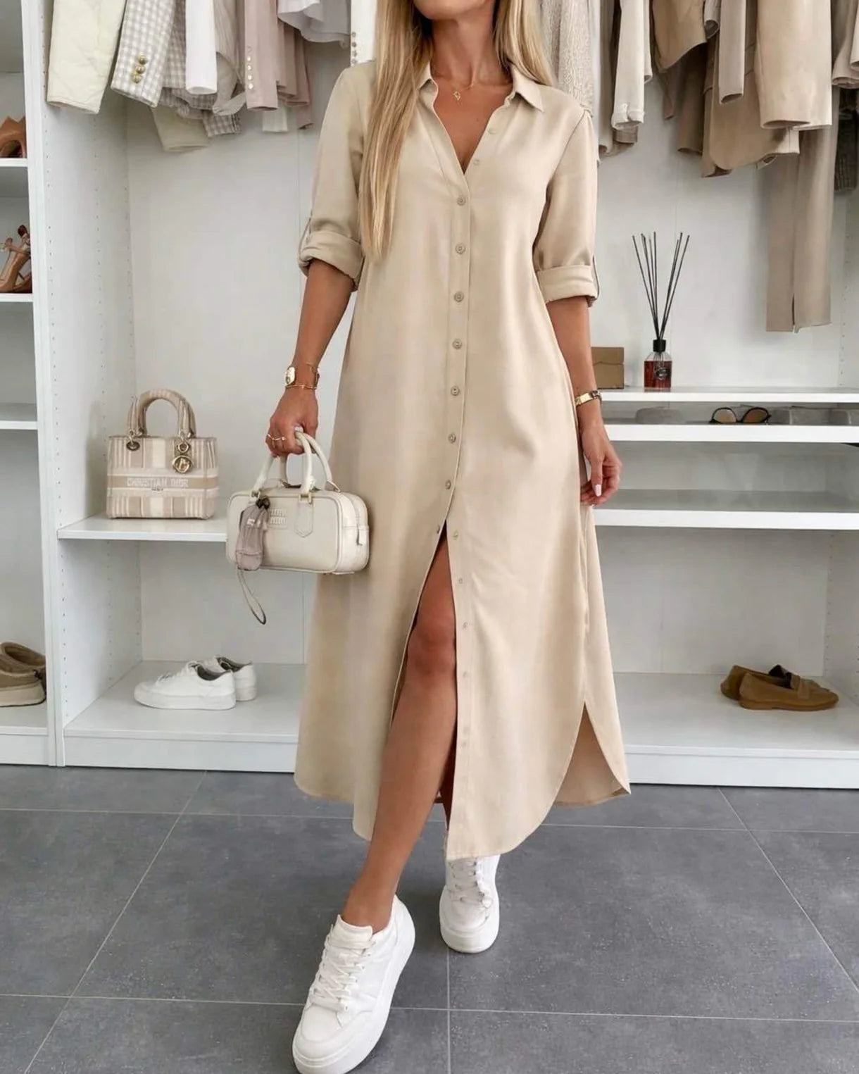 Vestido camisa oversize