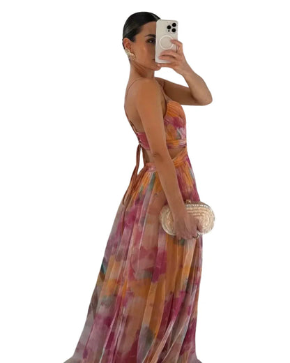 Giselle | Bezauberndes Vestido maxi con Blumenmuster