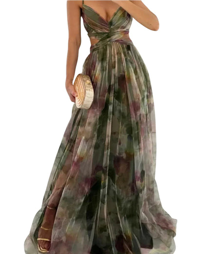 Giselle | Bezauberndes Vestido maxi con Blumenmuster