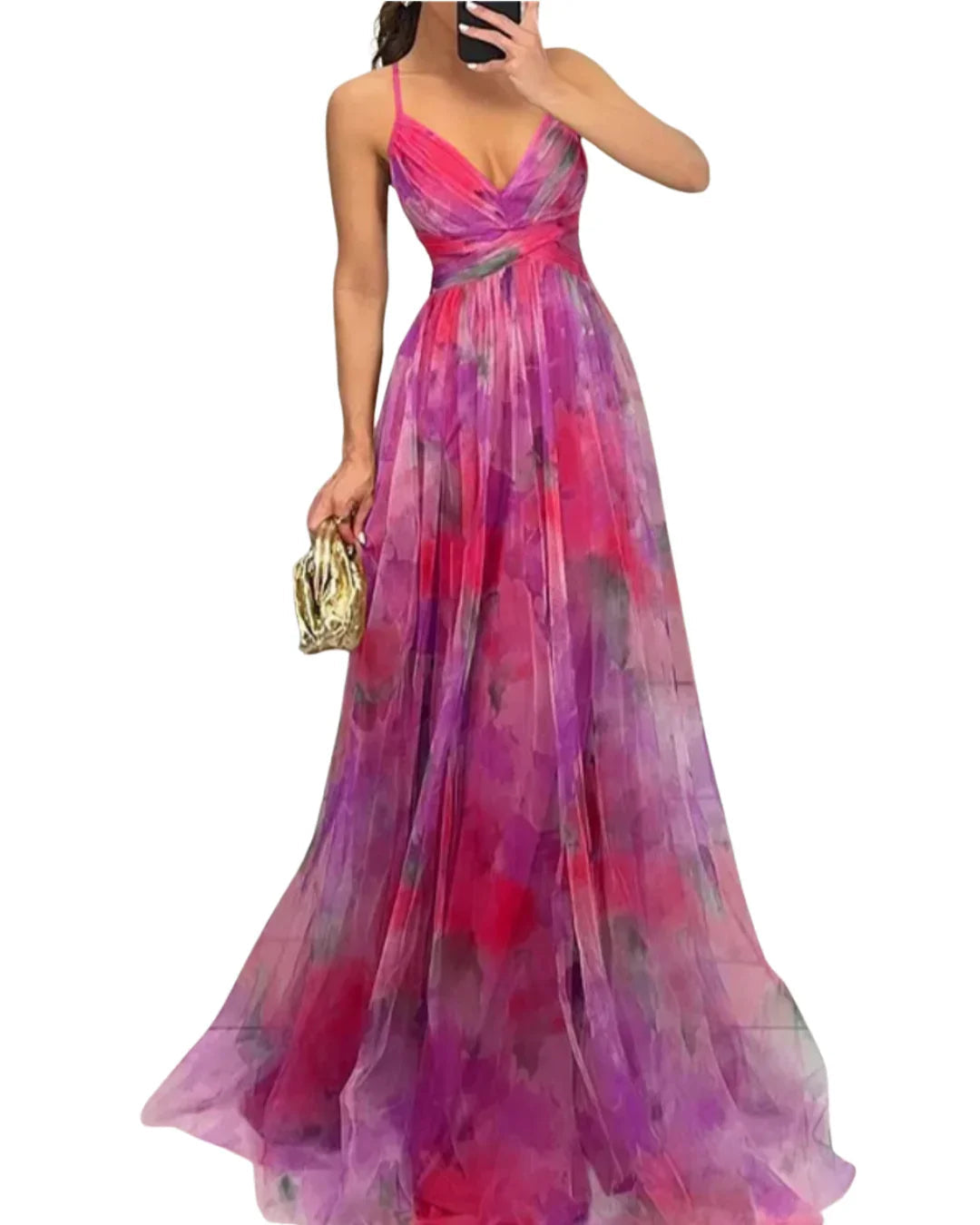 Giselle | Bezauberndes Vestido maxi con Blumenmuster