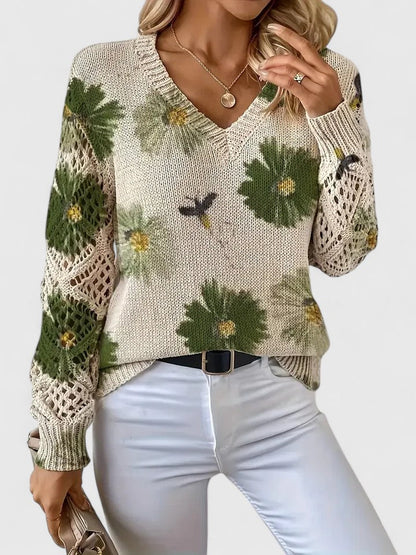 AURÉLIE™ | Elegante Suéter con diseño de flores