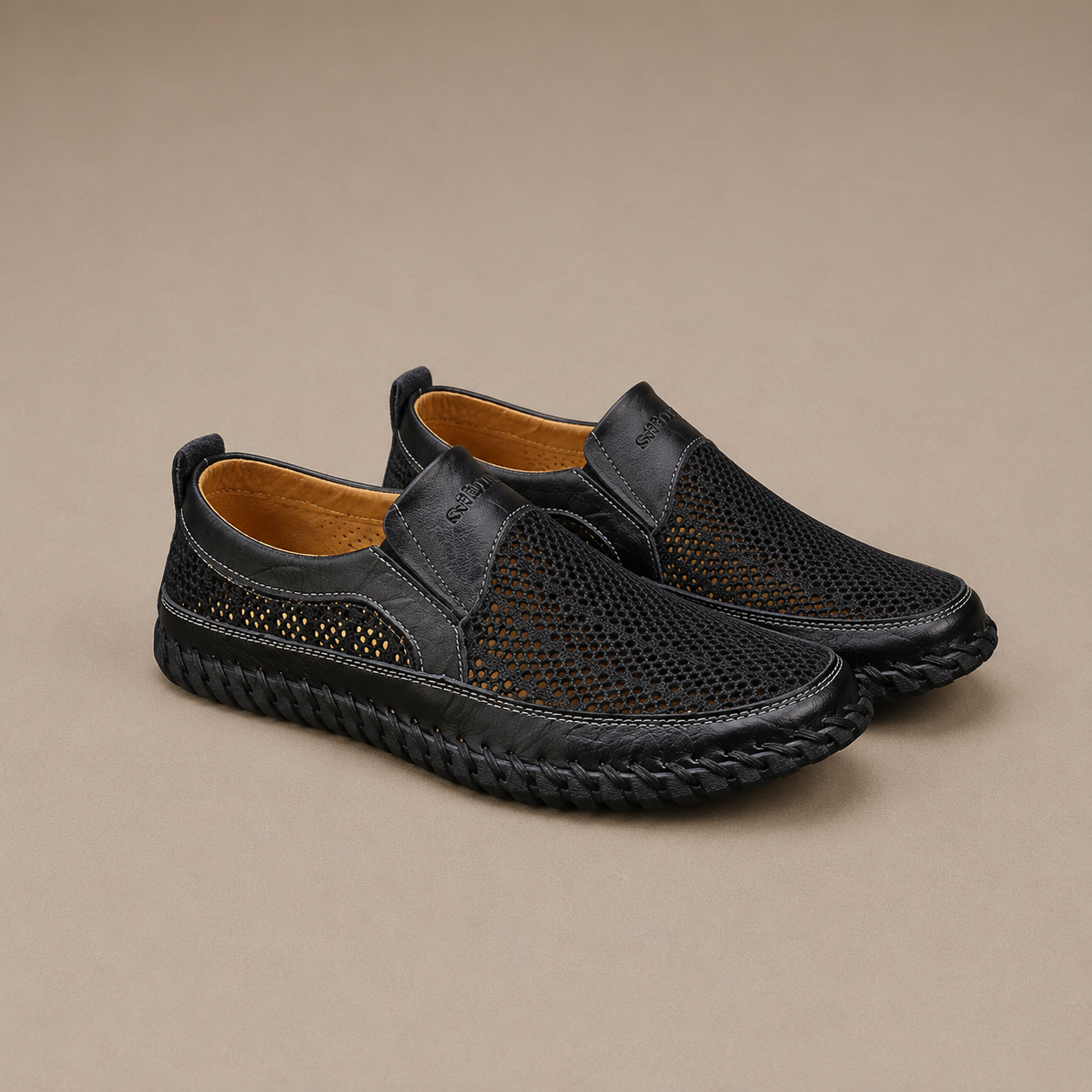 Zapatos sin cordones transpirables