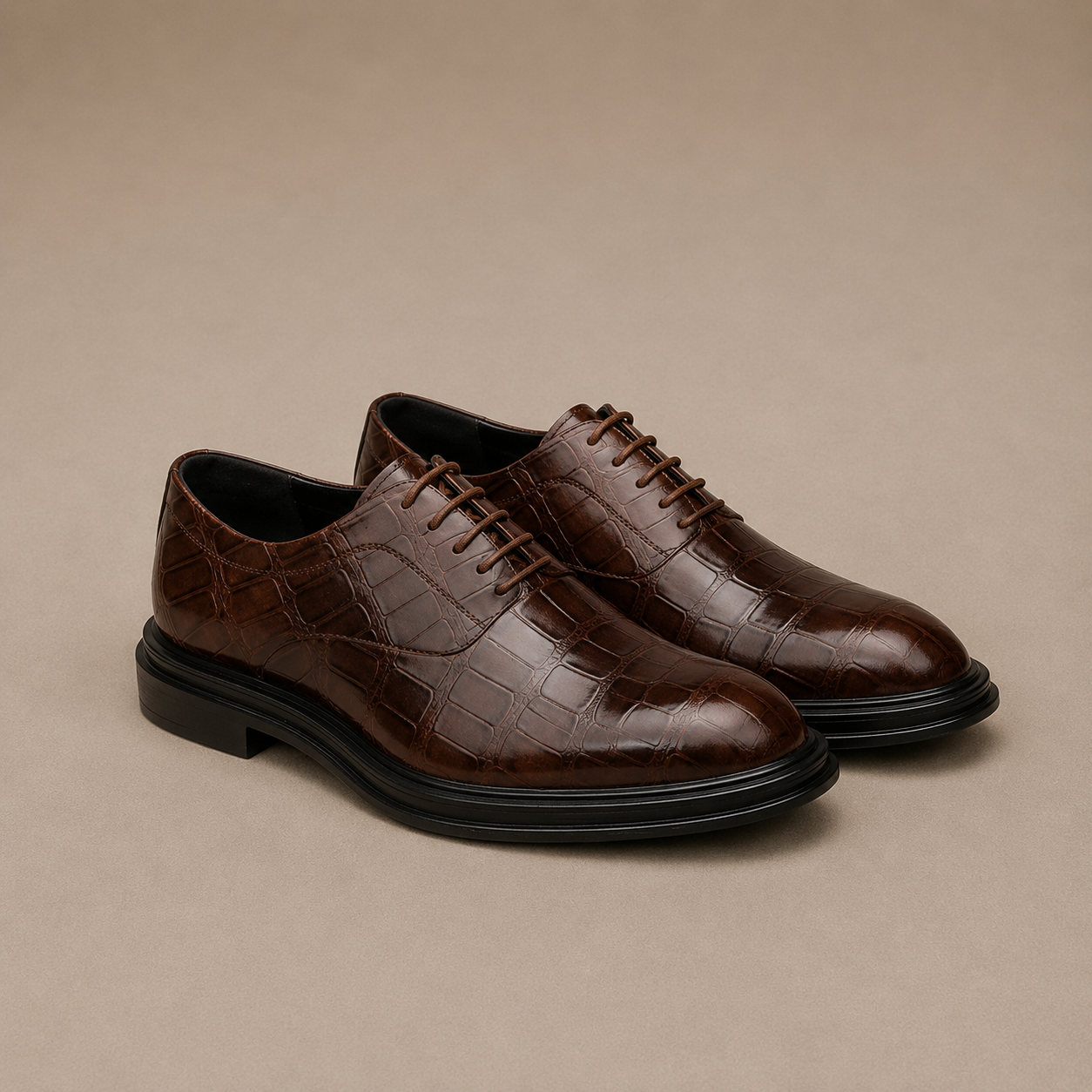 Zapatos Oxford de cuero elegantes