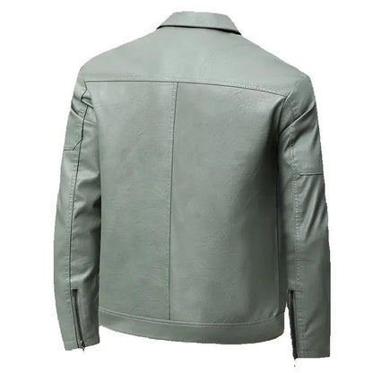Elegante chaqueta de cuero