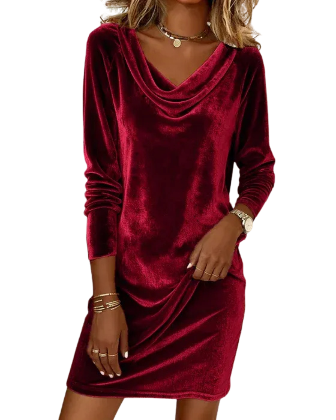 FREYA™ | Vestido de terciopelo de corte holgado