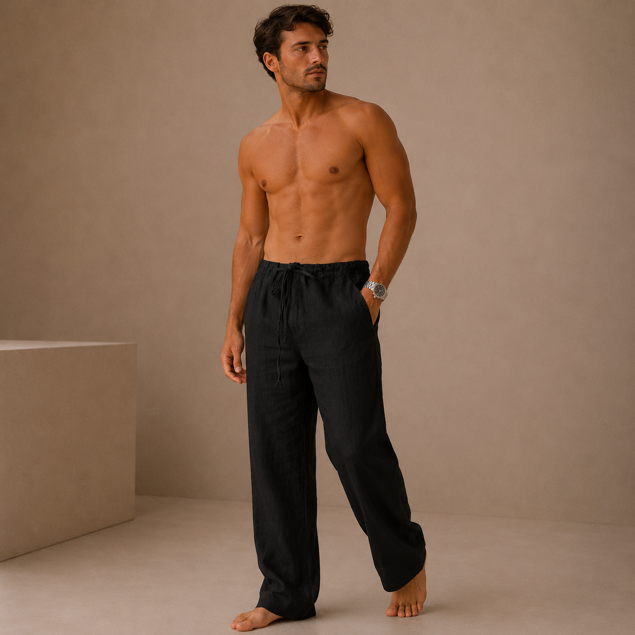 Pantalones de lino para hombre